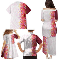Hawaii Tropical Plant Akala Family Matching Puletasi and Hawaiian Shirt Vibrant Polynesian Pattern LT01 - Polynesian Pride