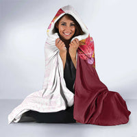Hawaii Tropical Plant Akala Hooded Blanket Vibrant Polynesian Pattern LT01 - Polynesian Pride