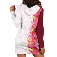 Hawaii Tropical Plant Akala Hoodie Dress Vibrant Polynesian Pattern LT01 - Polynesian Pride