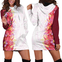 Hawaii Tropical Plant Akala Hoodie Dress Vibrant Polynesian Pattern LT01 - Polynesian Pride