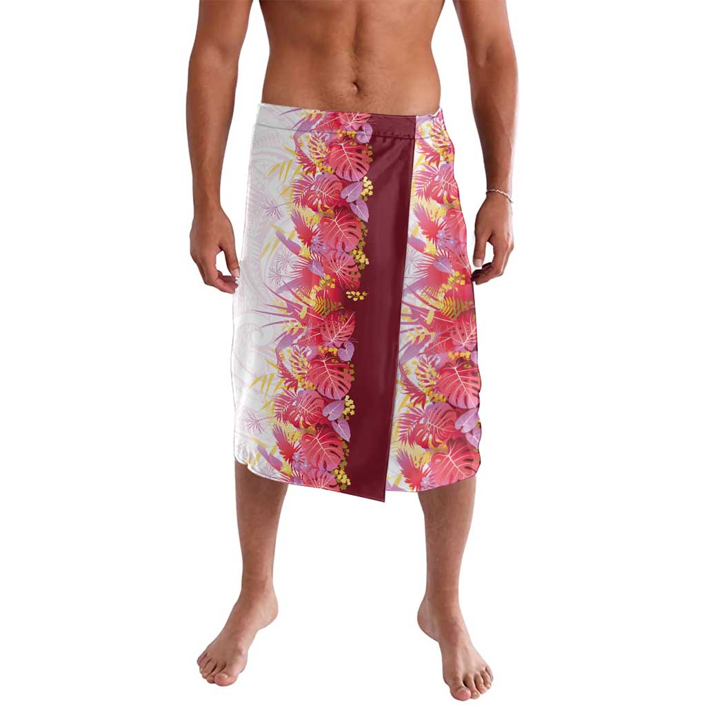 Hawaii Tropical Plant Akala Lavalava Vibrant Polynesian Pattern LT01 Pink - Polynesian Pride