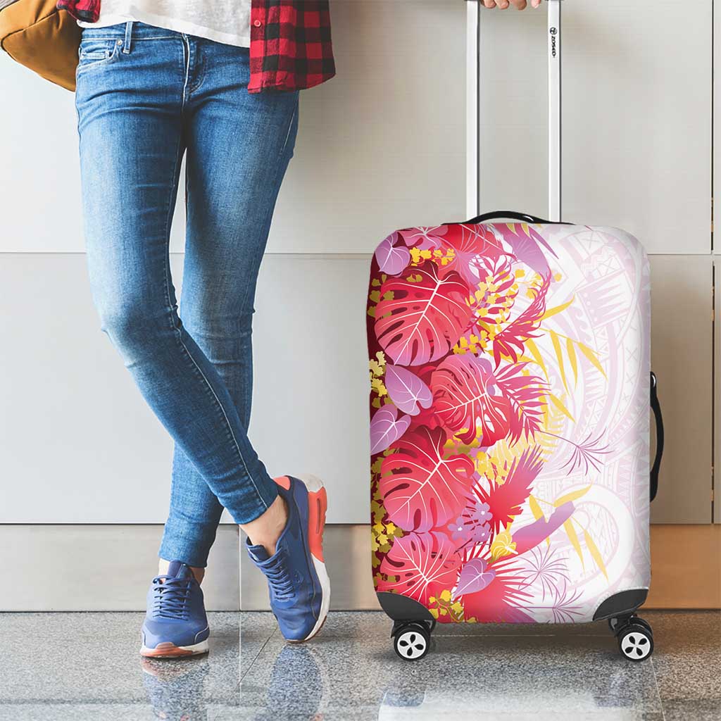 Hawaii Tropical Plant Akala Luggage Cover Vibrant Polynesian Pattern LT01 - Polynesian Pride