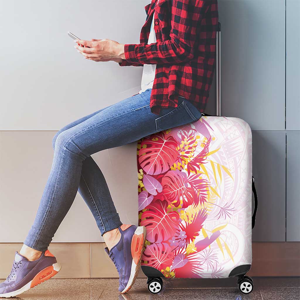 Hawaii Tropical Plant Akala Luggage Cover Vibrant Polynesian Pattern LT01 - Polynesian Pride