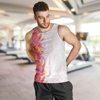Hawaii Tropical Plant Akala Men Tank Top Vibrant Polynesian Pattern LT01 Pink - Polynesian Pride