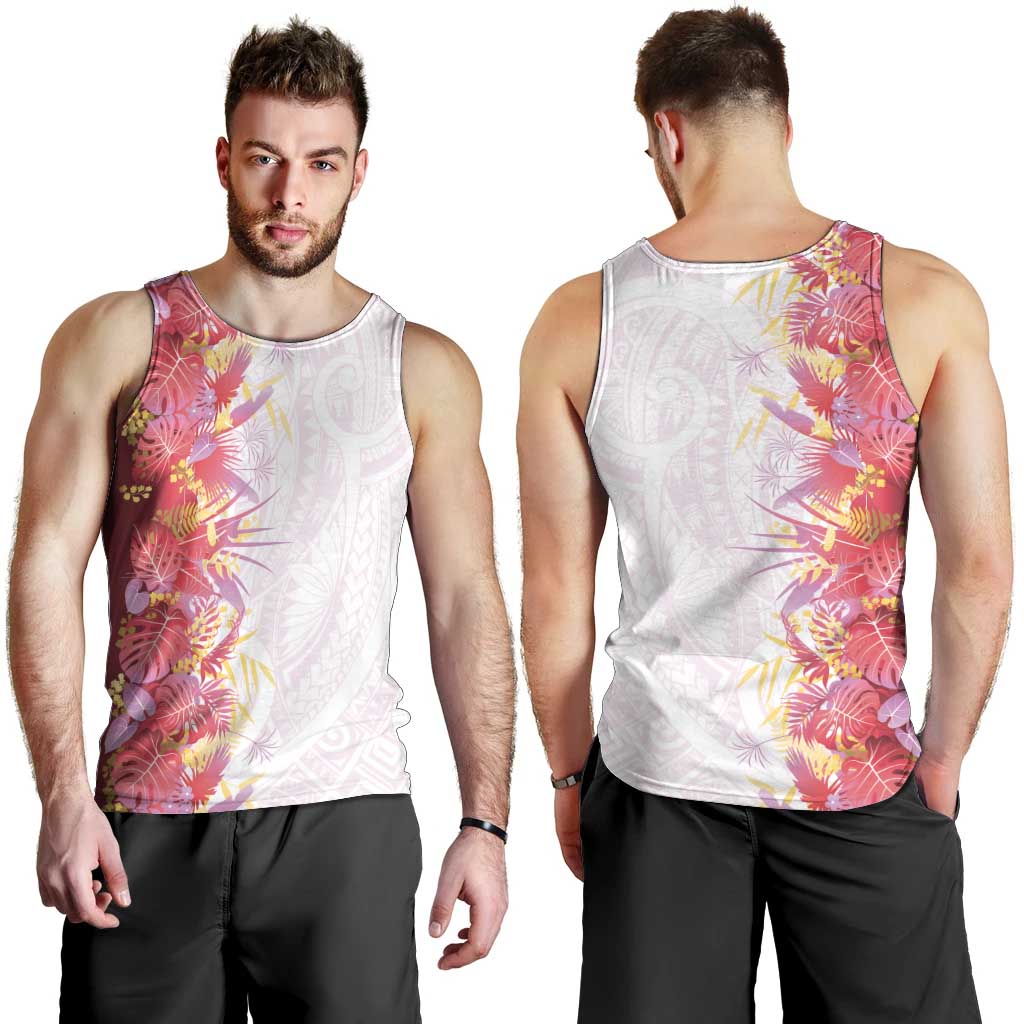 Hawaii Tropical Plant Akala Men Tank Top Vibrant Polynesian Pattern LT01 - Polynesian Pride