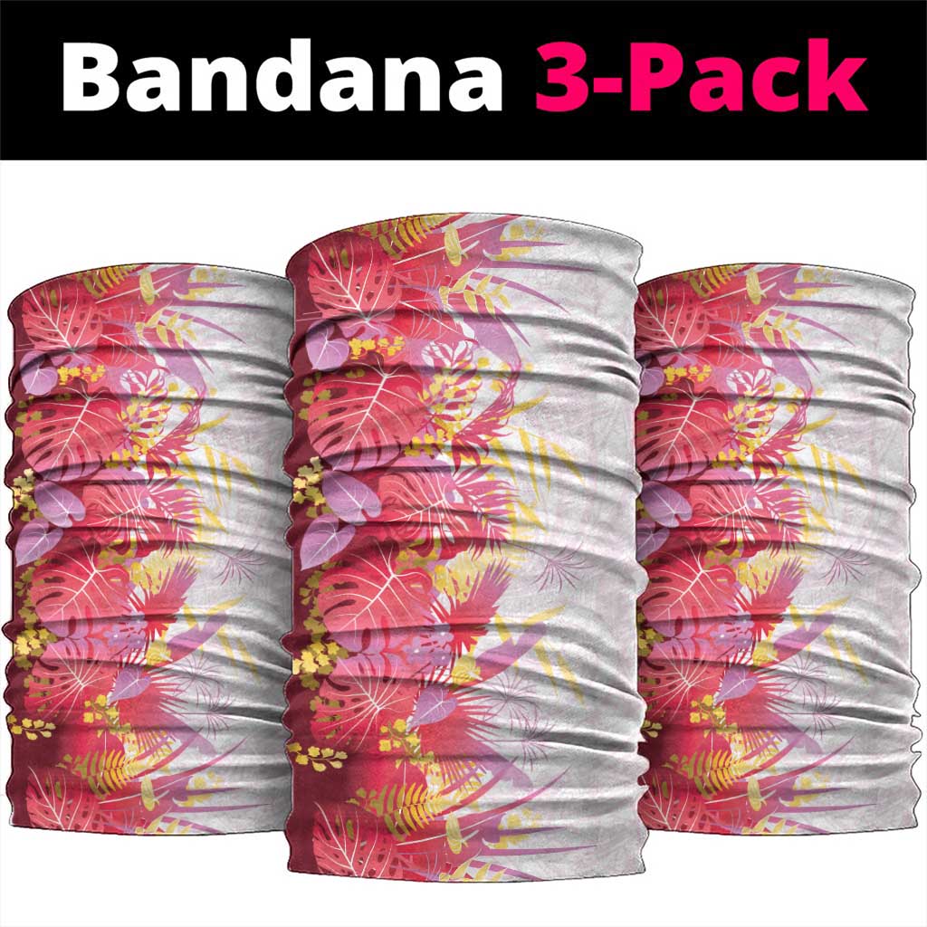 Hawaii Tropical Plant Akala Neck Gaiter Vibrant Polynesian Pattern LT01 package One Size: 25*50cm Pink - Polynesian Pride