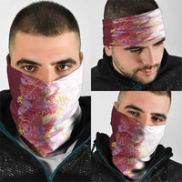 Hawaii Tropical Plant Akala Neck Gaiter Vibrant Polynesian Pattern LT01 - Polynesian Pride