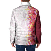 Hawaii Tropical Plant Akala Padded Jacket Vibrant Polynesian Pattern LT01 - Polynesian Pride