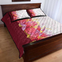 Hawaii Tropical Plant Akala Quilt Bed Set Vibrant Polynesian Pattern LT01 - Polynesian Pride