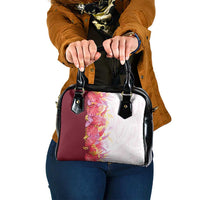 Hawaii Tropical Plant Akala Shoulder Handbag Vibrant Polynesian Pattern LT01 One Size Pink - Polynesian Pride