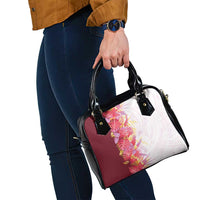 Hawaii Tropical Plant Akala Shoulder Handbag Vibrant Polynesian Pattern LT01 - Polynesian Pride