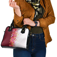 Hawaii Tropical Plant Akala Shoulder Handbag Vibrant Polynesian Pattern LT01 - Polynesian Pride