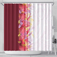 Hawaii Tropical Plant Akala Shower Curtain Vibrant Polynesian Pattern LT01 - Polynesian Pride