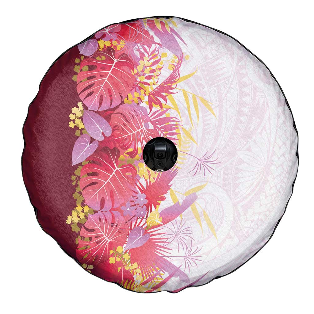 Hawaii Tropical Plant Akala Spare Tire Cover Vibrant Polynesian Pattern LT01 - Polynesian Pride