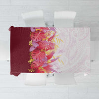 Hawaii Tropical Plant Akala Tablecloth Vibrant Polynesian Pattern