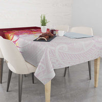Hawaii Tropical Plant Akala Tablecloth Vibrant Polynesian Pattern