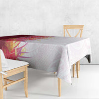 Hawaii Tropical Plant Akala Tablecloth Vibrant Polynesian Pattern