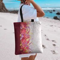 Hawaii Tropical Plant Akala Tote Bag Vibrant Polynesian Pattern LT01 - Polynesian Pride
