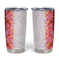 Hawaii Tropical Plant Akala Tumbler Cup Vibrant Polynesian Pattern LT01 Pink - Polynesian Pride