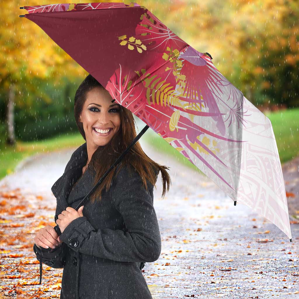 Hawaii Tropical Plant Akala Umbrella Vibrant Polynesian Pattern LT01 - Polynesian Pride