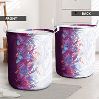 Hawaii Tropical Plant Poni Laundry Basket Vibrant Polynesian Pattern LT01 - Polynesian Pride