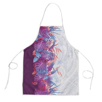 Hawaii Tropical Plant Poni Apron Vibrant Polynesian Pattern LT01 Purple - Polynesian Pride