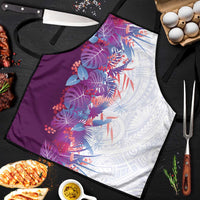 Hawaii Tropical Plant Poni Apron Vibrant Polynesian Pattern LT01 Purple - Polynesian Pride