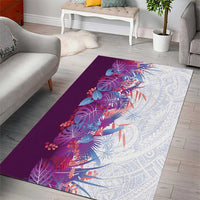 Hawaii Tropical Plant Poni Area Rug Vibrant Polynesian Pattern LT01 - Polynesian Pride