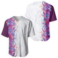 Hawaii Tropical Plant Poni Baseball Jersey Vibrant Polynesian Pattern LT01 - Polynesian Pride