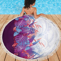 Hawaii Tropical Plant Poni Beach Blanket Vibrant Polynesian Pattern LT01 - Polynesian Pride