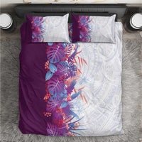 Hawaii Tropical Plant Poni Bedding Set Vibrant Polynesian Pattern