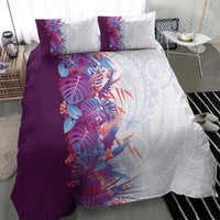 Hawaii Tropical Plant Poni Bedding Set Vibrant Polynesian Pattern