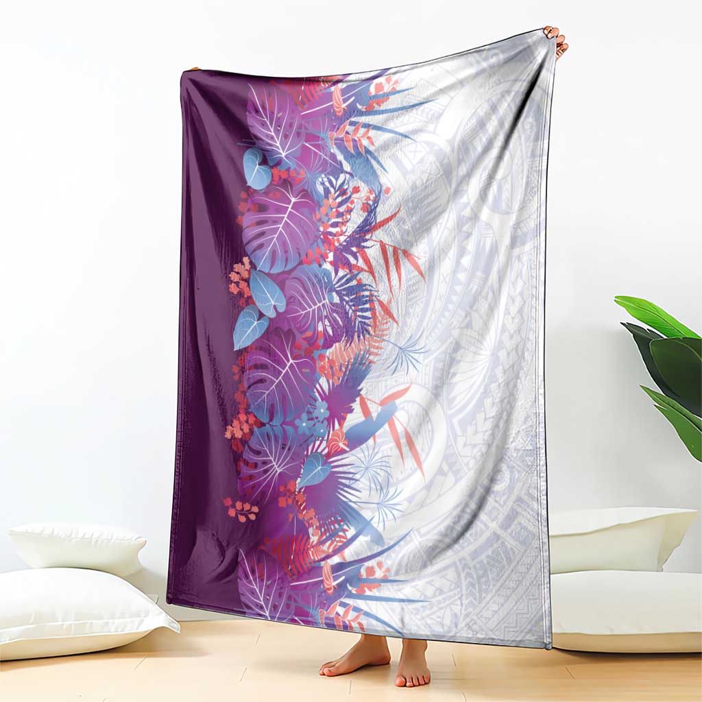 Hawaii Tropical Plant Poni Blanket Vibrant Polynesian Pattern LT01 - Polynesian Pride