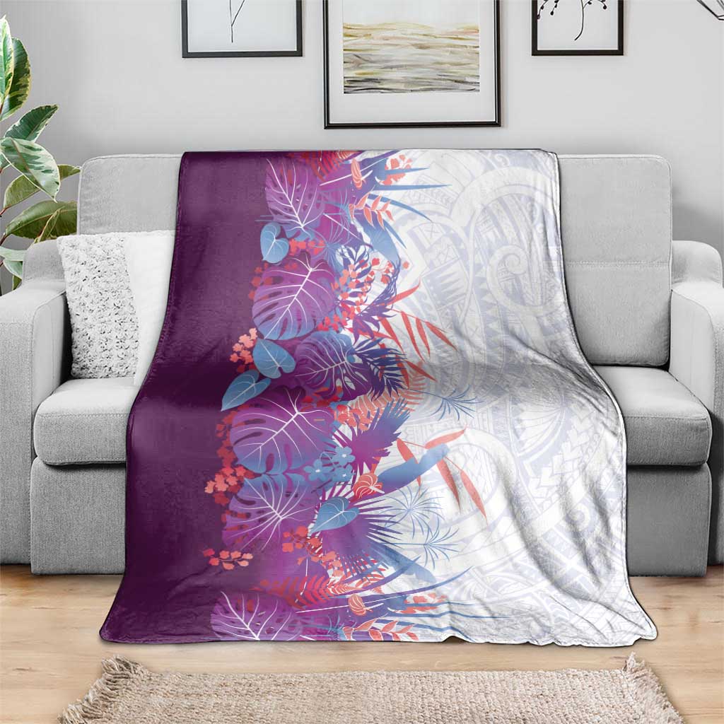 Hawaii Tropical Plant Poni Blanket Vibrant Polynesian Pattern LT01 - Polynesian Pride
