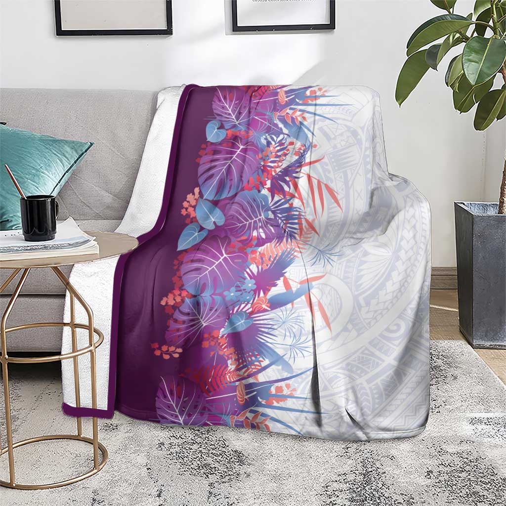 Hawaii Tropical Plant Poni Blanket Vibrant Polynesian Pattern LT01 - Polynesian Pride