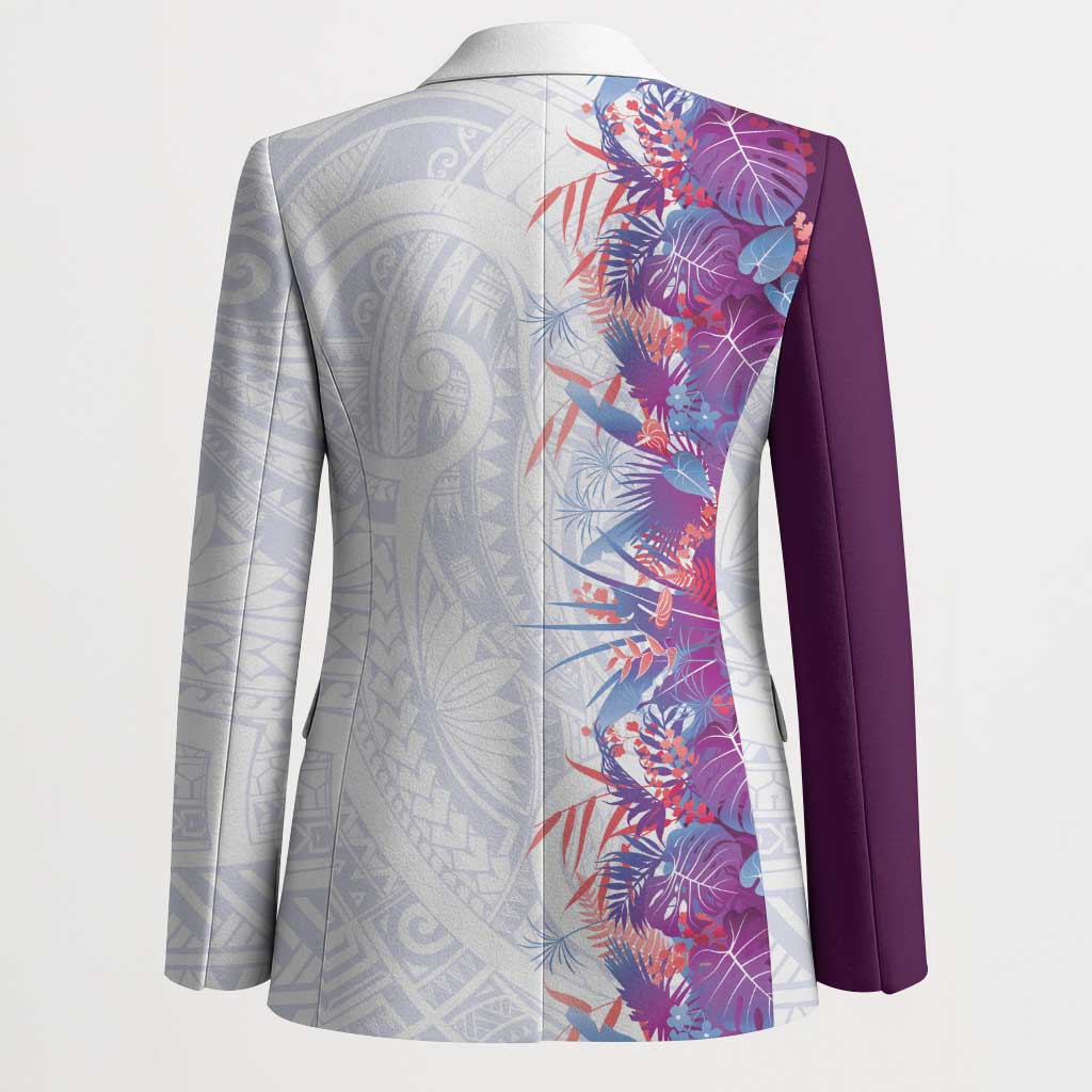 Hawaii Tropical Plant Poni Blazer Vibrant Polynesian Pattern LT01 - Polynesian Pride