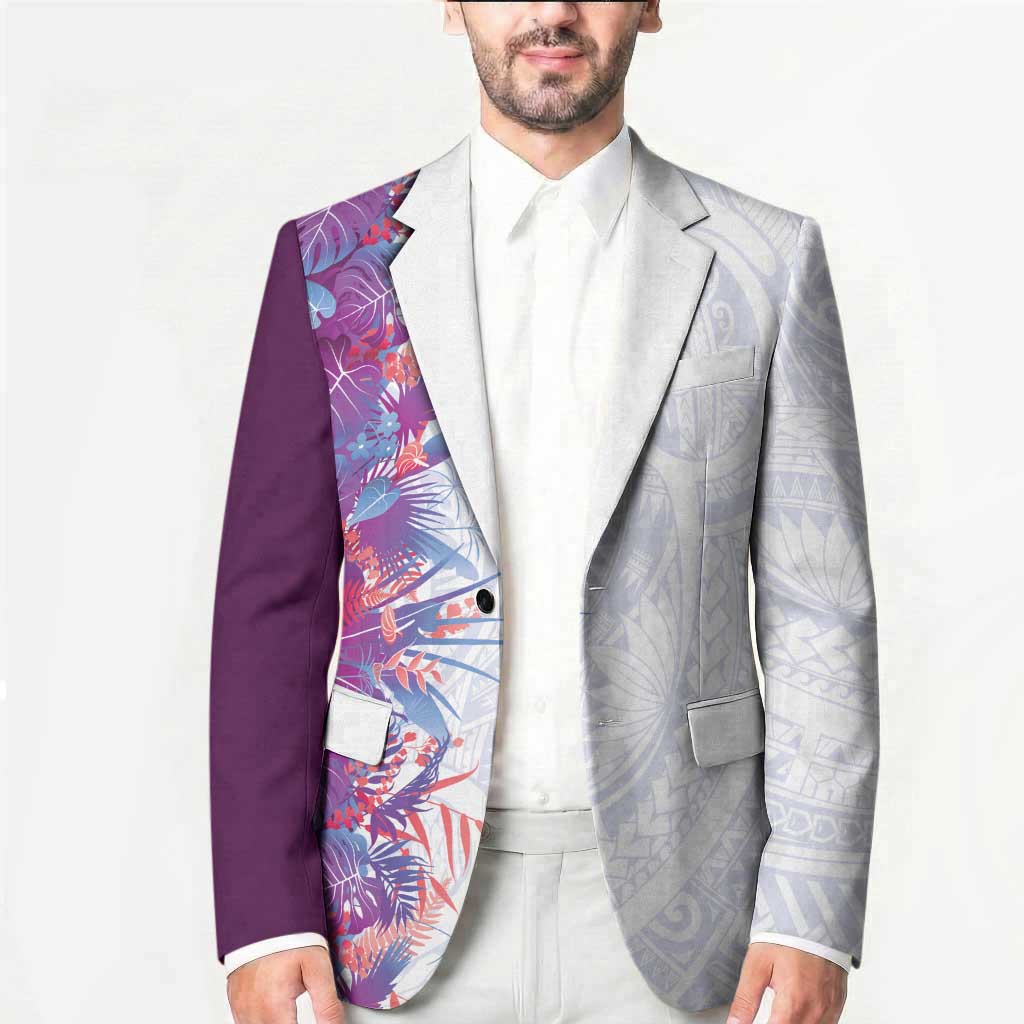 Hawaii Tropical Plant Poni Blazer Vibrant Polynesian Pattern LT01 - Polynesian Pride