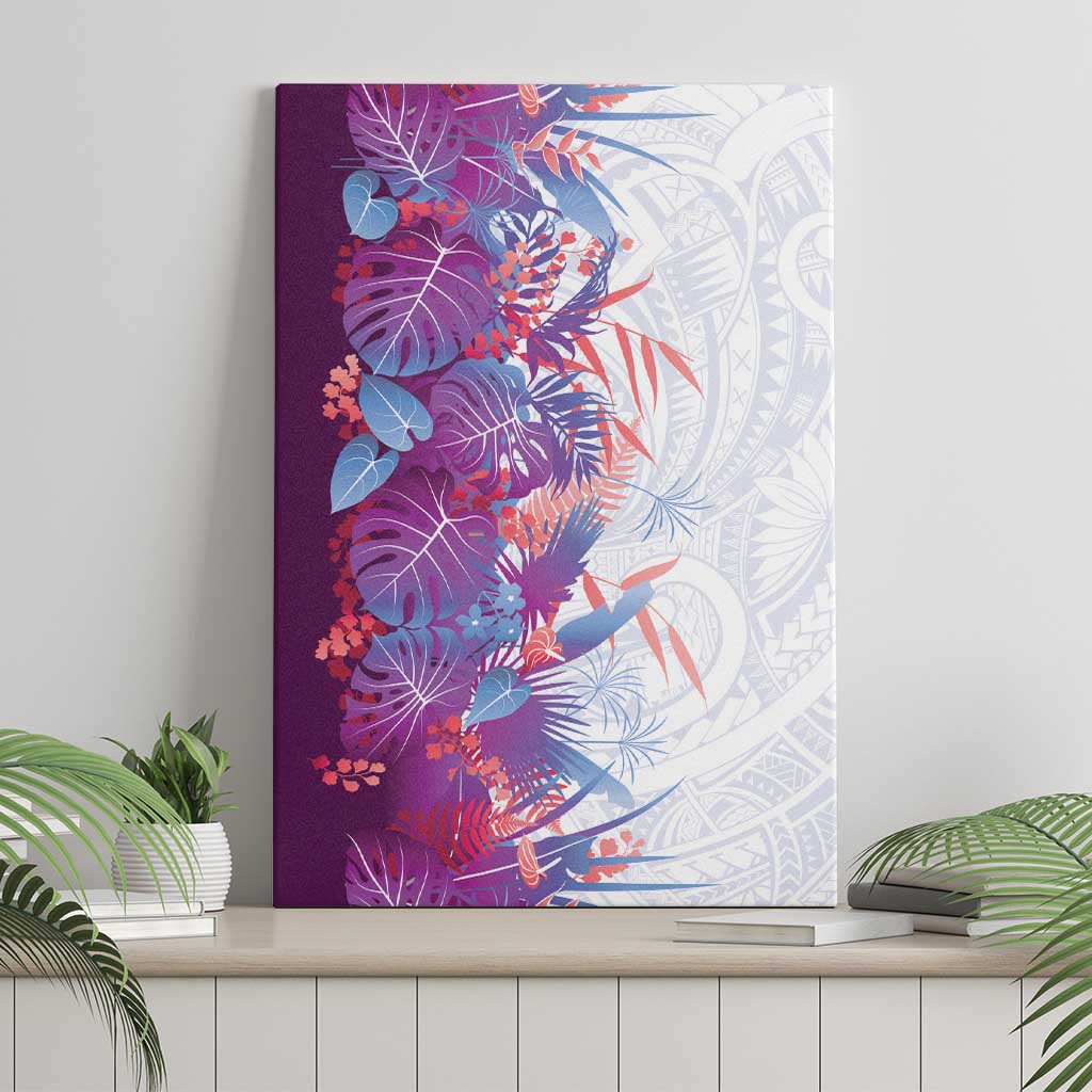 Hawaii Tropical Plant Poni Canvas Wall Art Vibrant Polynesian Pattern LT01 - Polynesian Pride