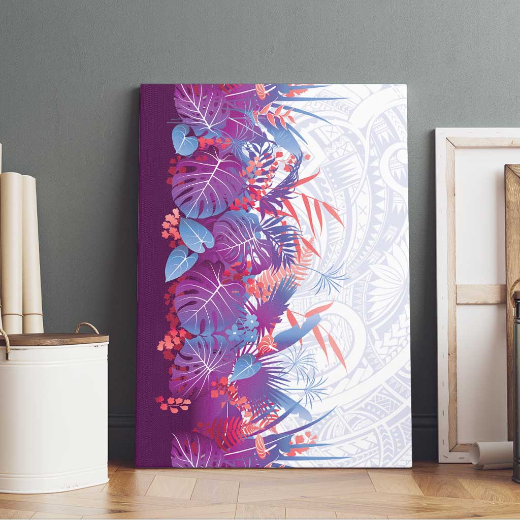 Hawaii Tropical Plant Poni Canvas Wall Art Vibrant Polynesian Pattern LT01 - Polynesian Pride