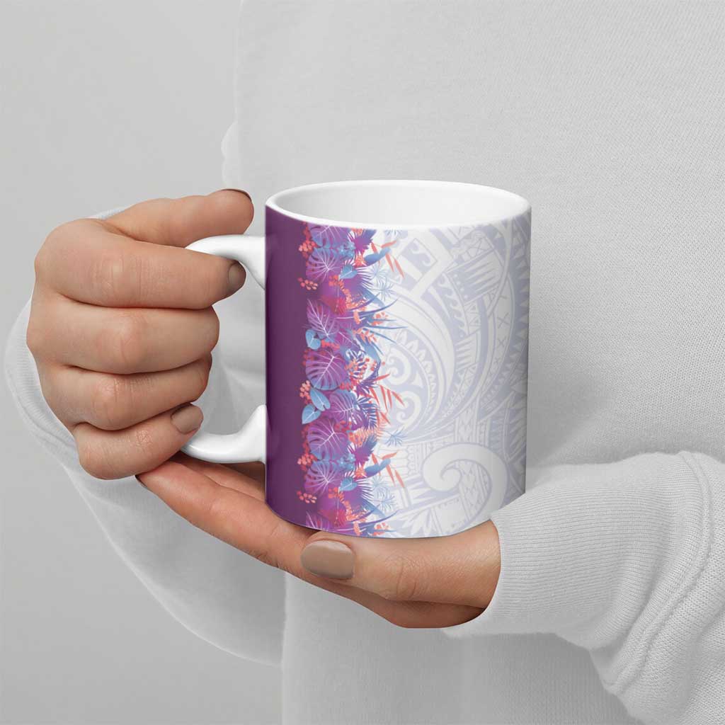 Hawaii Tropical Plant Poni Ceramic Mug Vibrant Polynesian Pattern LT01 - Polynesian Pride