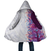 Hawaii Tropical Plant Poni Cloak Vibrant Polynesian Pattern LT01 Unisex Purple - Polynesian Pride