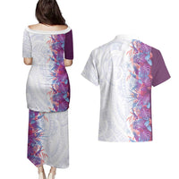 Hawaii Tropical Plant Poni Couples Matching Puletasi and Hawaiian Shirt Vibrant Polynesian Pattern LT01 - Polynesian Pride