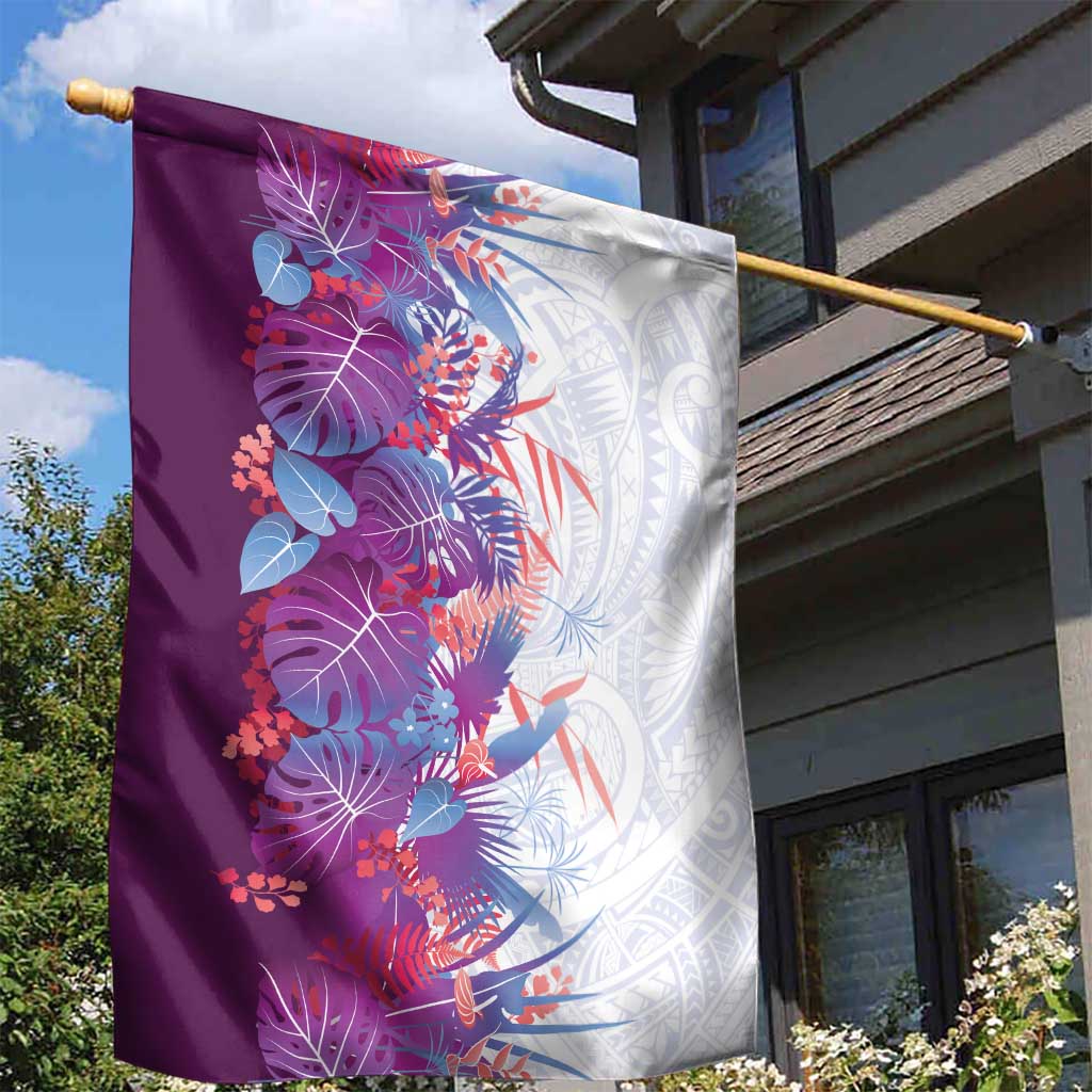 Hawaii Tropical Plant Poni Garden Flag Vibrant Polynesian Pattern LT01 - Polynesian Pride