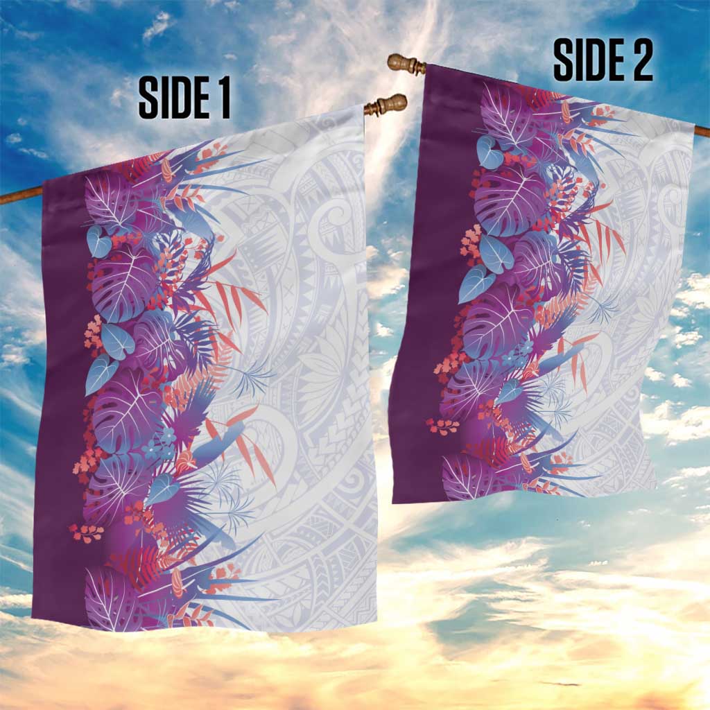 Hawaii Tropical Plant Poni Garden Flag Vibrant Polynesian Pattern LT01 - Polynesian Pride