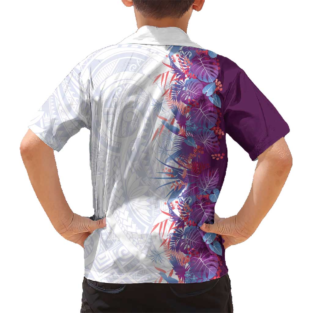 Hawaii Tropical Plant Poni Hawaiian Shirt Vibrant Polynesian Pattern