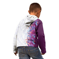 Hawaii Tropical Plant Poni Kid Hoodie Vibrant Polynesian Pattern LT01 - Polynesian Pride