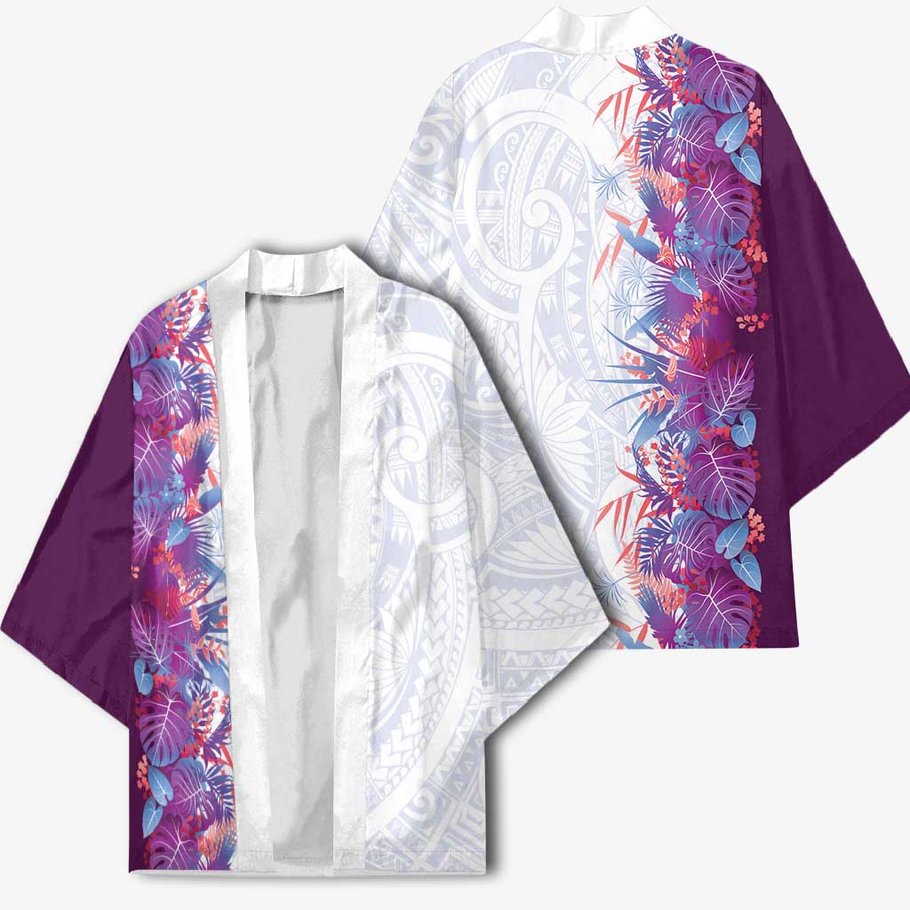 Hawaii Tropical Plant Poni Kimono Vibrant Polynesian Pattern LT01 - Polynesian Pride