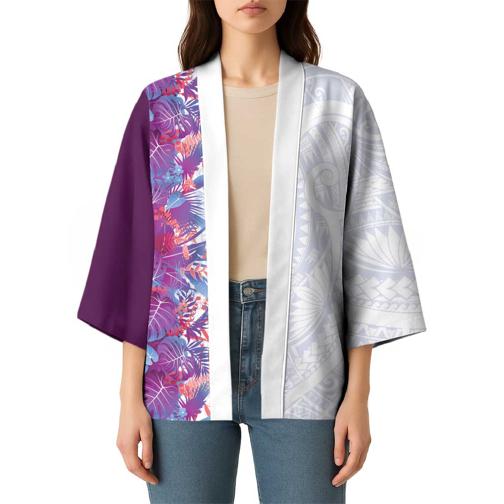 Hawaii Tropical Plant Poni Kimono Vibrant Polynesian Pattern LT01 - Polynesian Pride