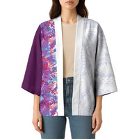 Hawaii Tropical Plant Poni Kimono Vibrant Polynesian Pattern LT01 - Polynesian Pride