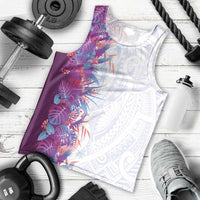 Hawaii Tropical Plant Poni Men Tank Top Vibrant Polynesian Pattern LT01 - Polynesian Pride